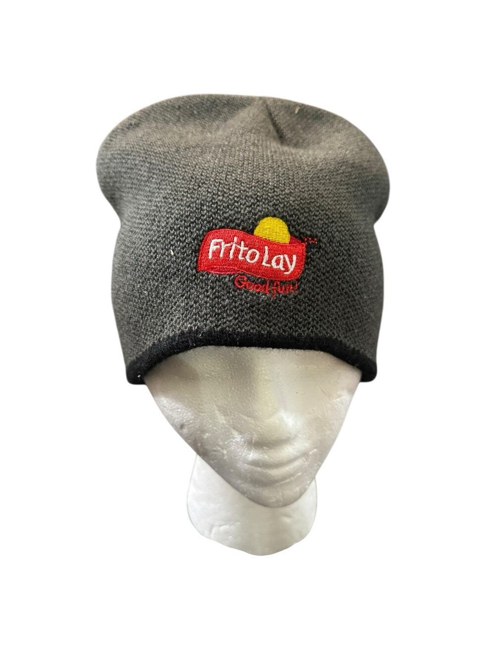 Frito Lay Grey Employee Manager Knit Beanie Hat Skull Cap